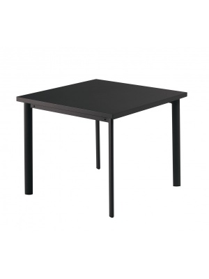 Table carrée Star 90cm Noire
