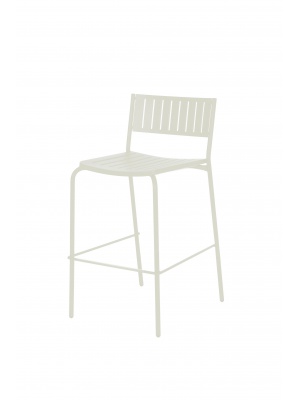 Lot de 2 tabourets de bar Bridge blancs