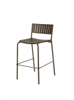 Lot de 2 tabourets de bar Bridge marron d'Inde