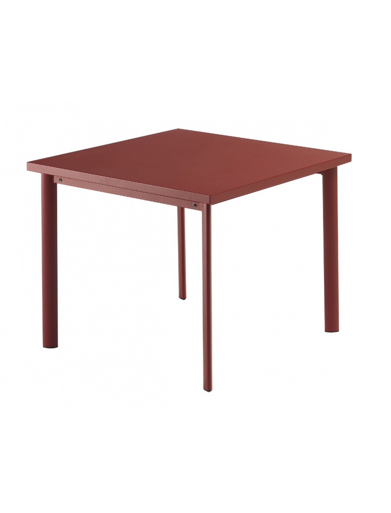 EMU Table carrée Star 90 Rouge