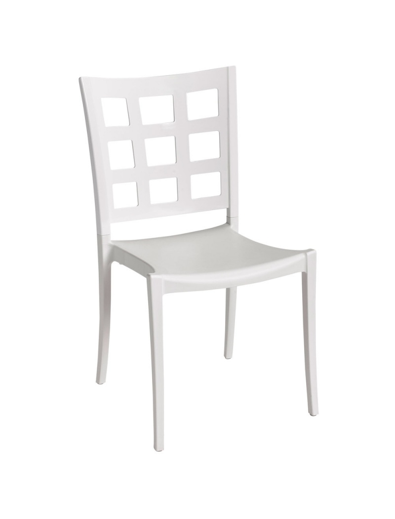 Chaise Plazza Blanc glacier/Blanc glacier