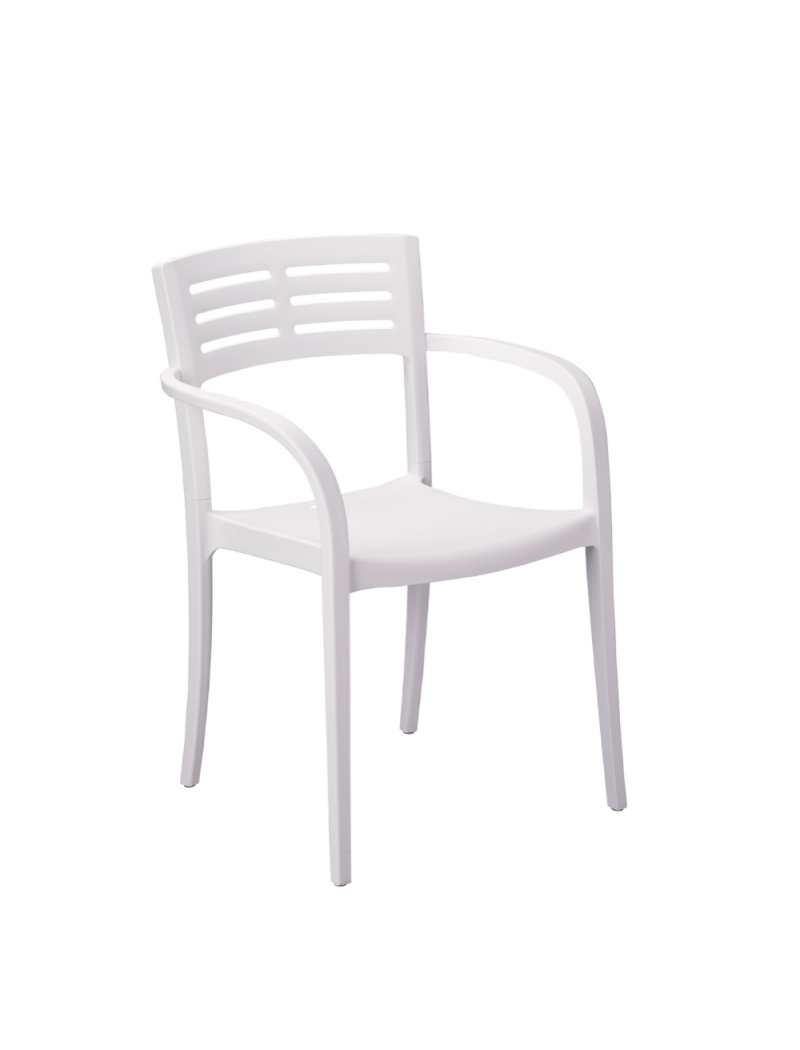 Grosfillex Fauteuil Urban Blanc glacier Vendu(e)s par 16