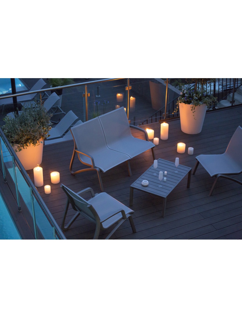 Grosfillex Salon de jardin Sunset Noir volcanique