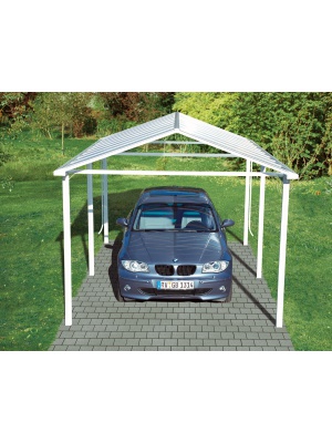 Carport platinium finition blanc