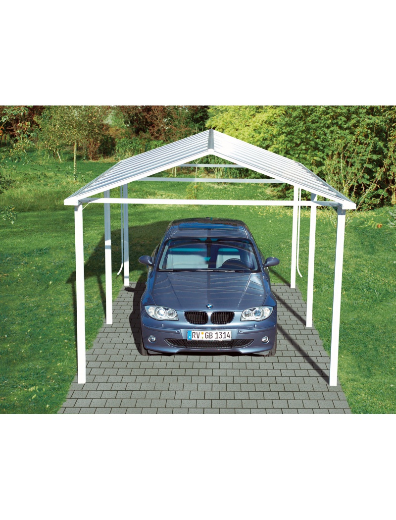 Ideanature Carport platinium finition blanc