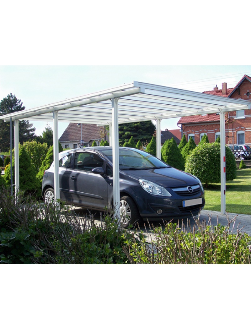 Ideanature Carport tradition finition blanc