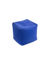 Pouf Cube repose-pieds Bleu