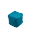 Pouf Cube Bleu pétrole