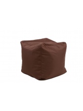 Pouf Cube repose-pieds Chocolat