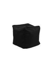 Pouf Cube repose-pieds Noir