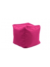 Pouf Cube repose-pieds Rose