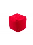 Pouf Cube repose-pieds Rouge