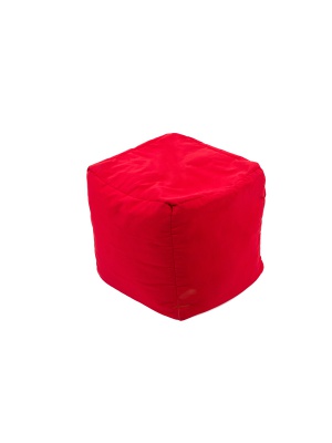 Pouf Cube repose-pieds Rouge