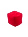 Pouf Cube Rouge