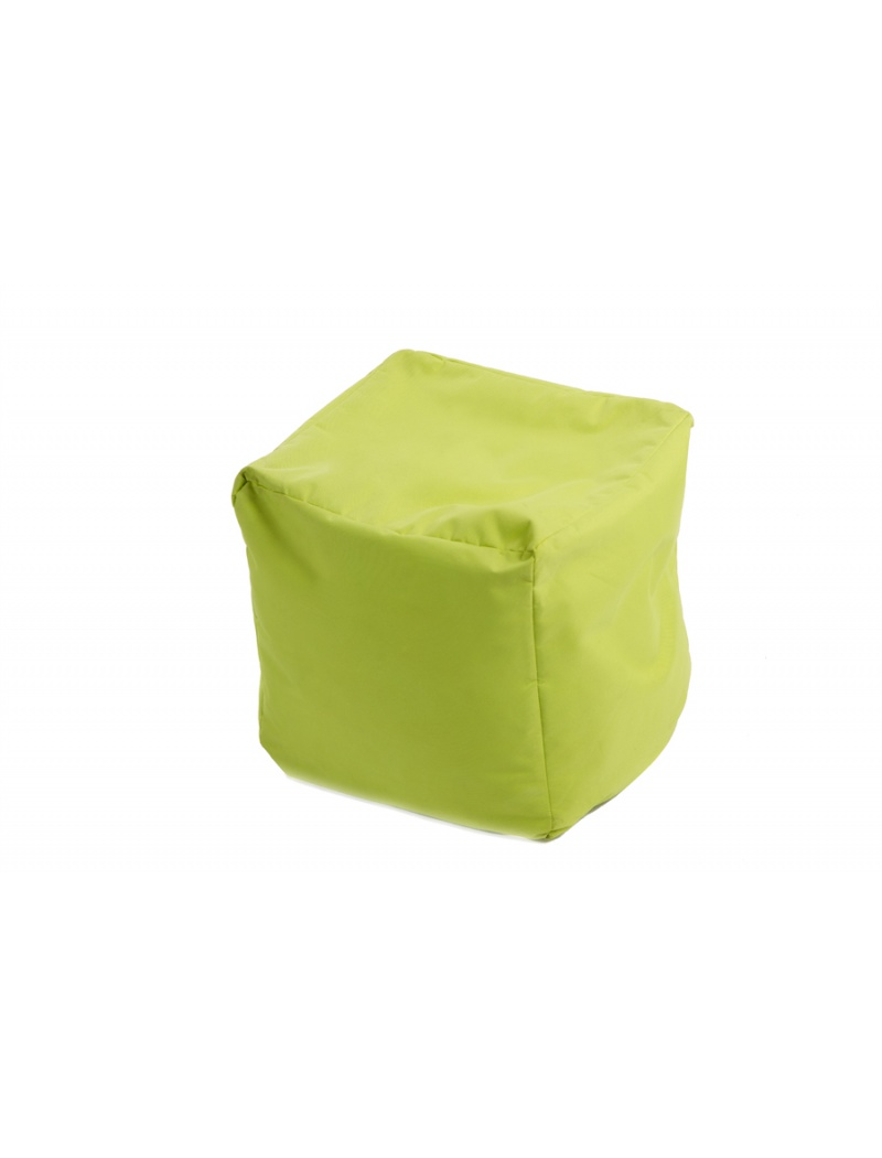 Jumbo bag Pouf Cube repose-pieds Vert anis