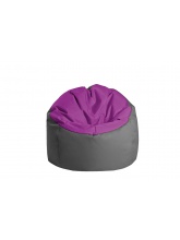 Pouf Bowly Aubergine / Anthracite