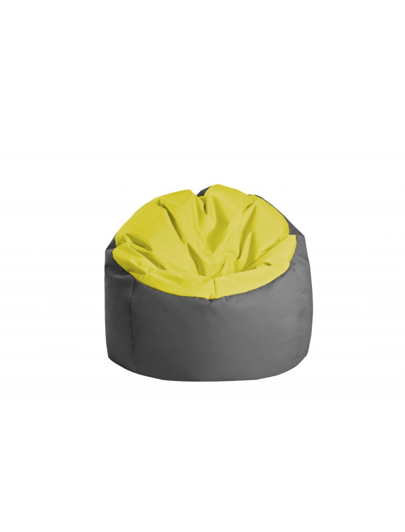 Jumbo bag Pouf Bowly Vert anis / Anthracite