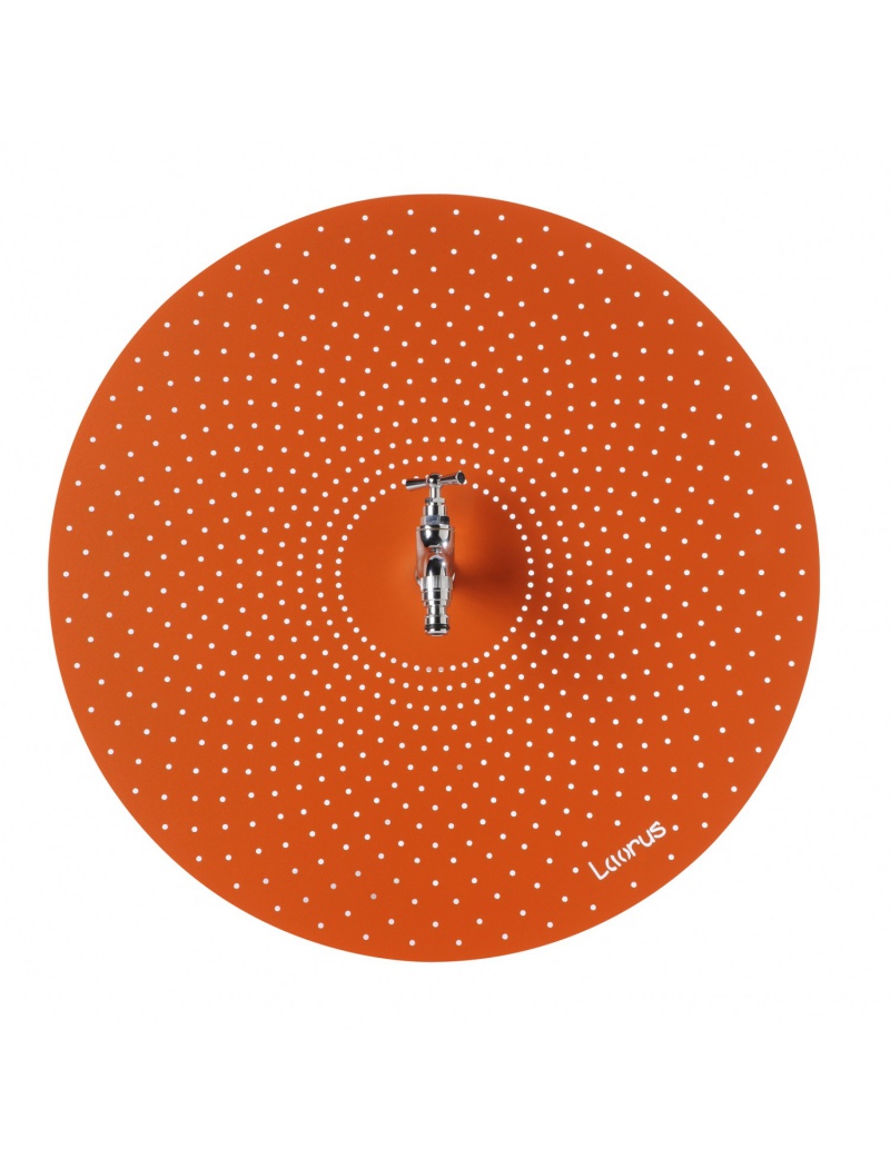 Laorus Rond mural Orange Ø 50 cm