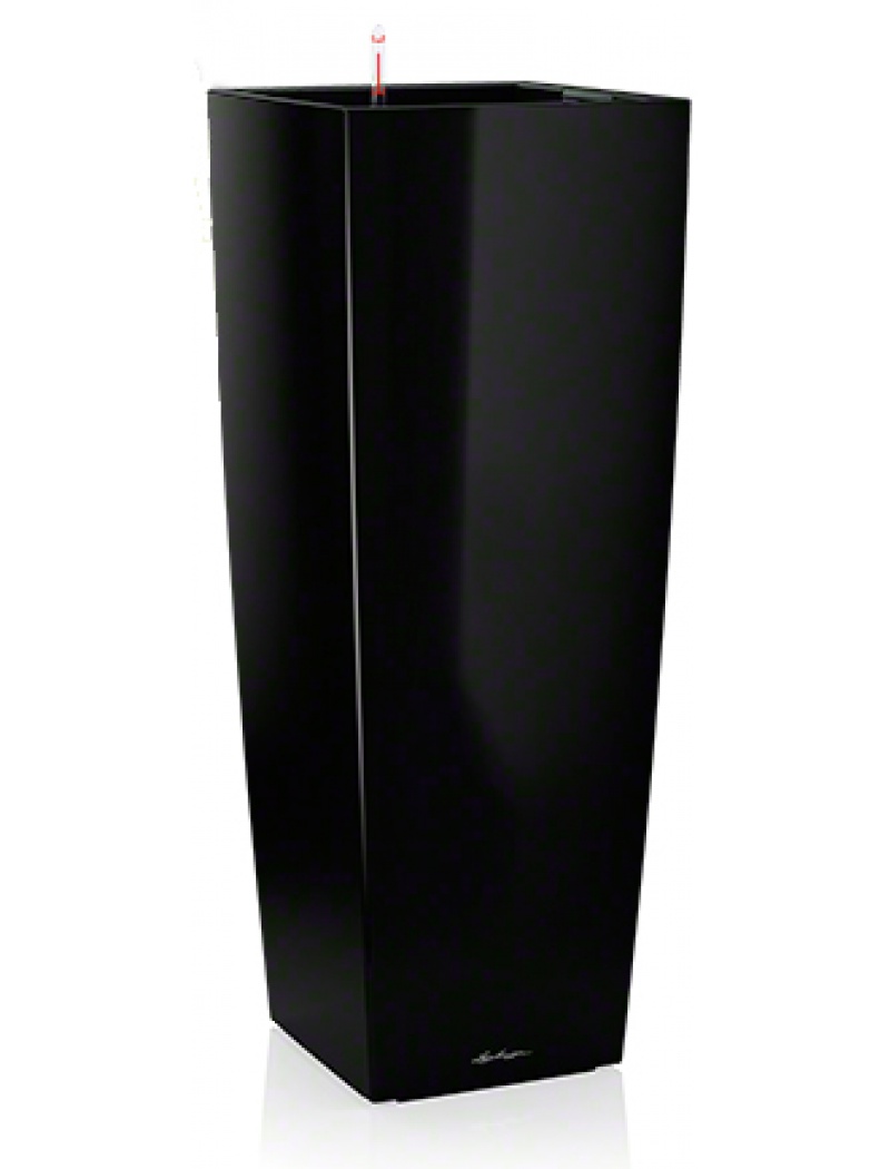 Lechuza Pot Cubico Alto 40 Noir Brillant