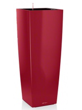 Pot Cubico Alto 40 Rouge Brillant