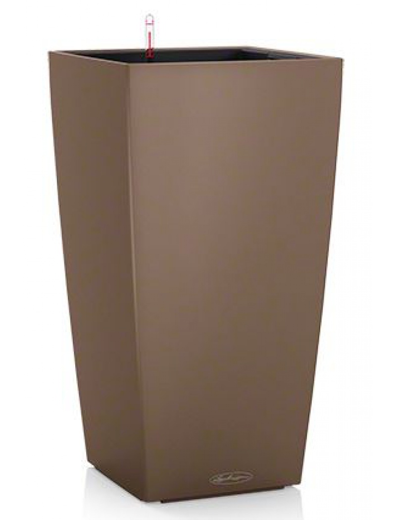Lechuza Pot Cubico Color Muscade L.22xl.22xH.41cm