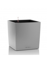 Pot Cube Premium Argent métallisé