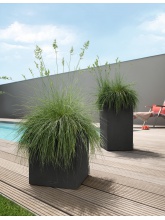 Pot Canto Stone colonne Noir 