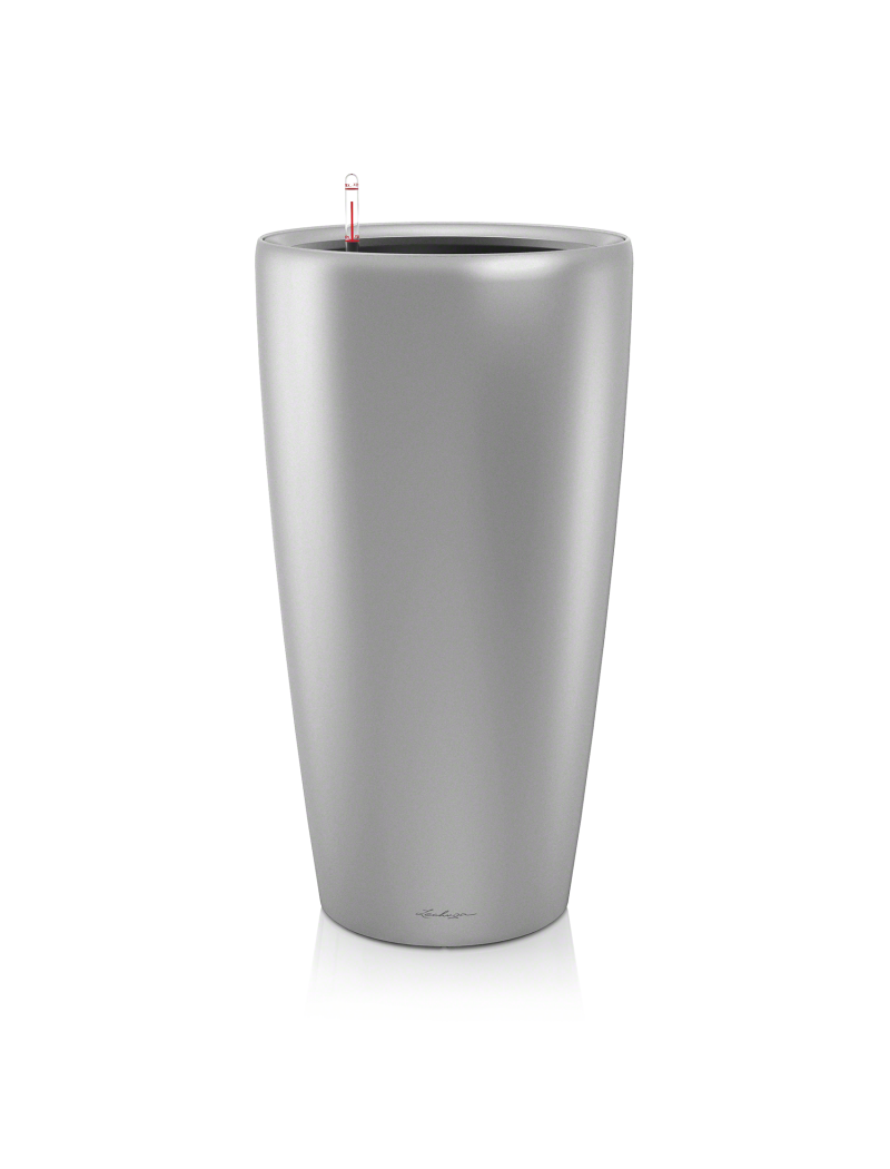 Lechuza Pot Rondo Argent kit complet Ø 32 x H.56 cm