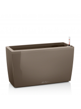 Pot Cararo taupe brillant avec set d’arrosage