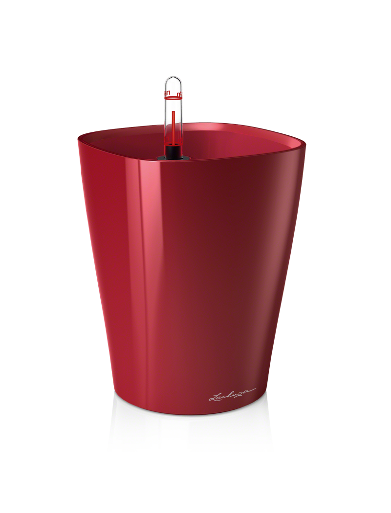 Lechuza Pot Deltini Rouge Brillant Ø14 cm