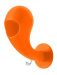Patère Crazy Head orange