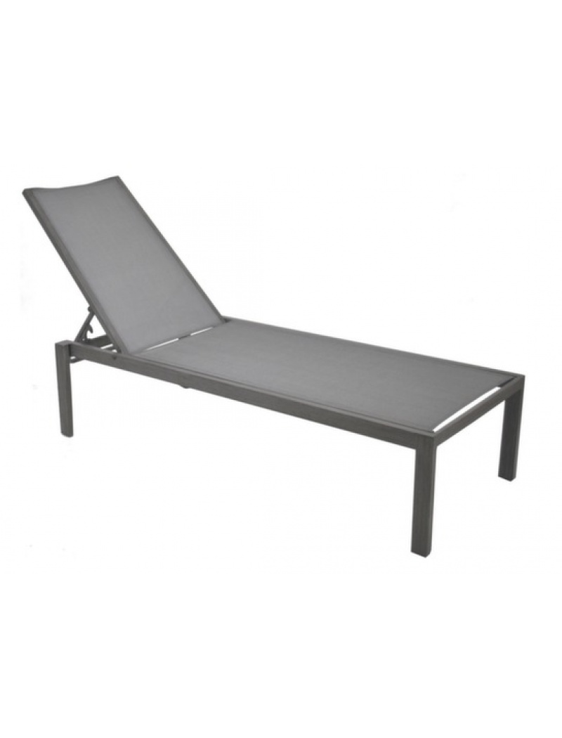 Océo Lit bain de soleil Ida Gris Argent