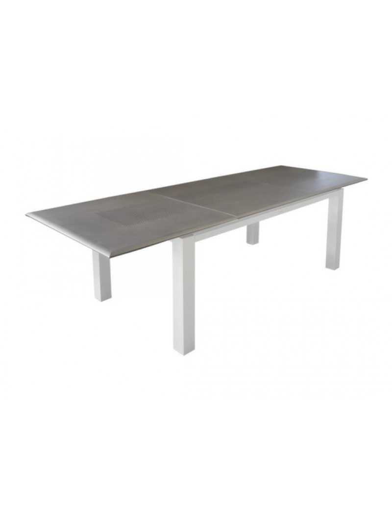 Océo Table Florence 240 blanc / grise avec allonge