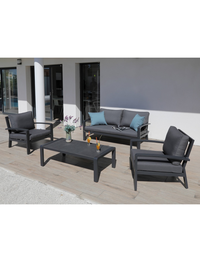 Océo Salon de jardin Mateo Graphite