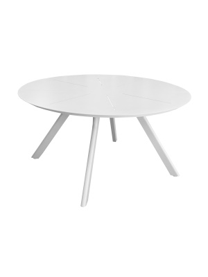 Table ronde Seven 150 alu Blanc