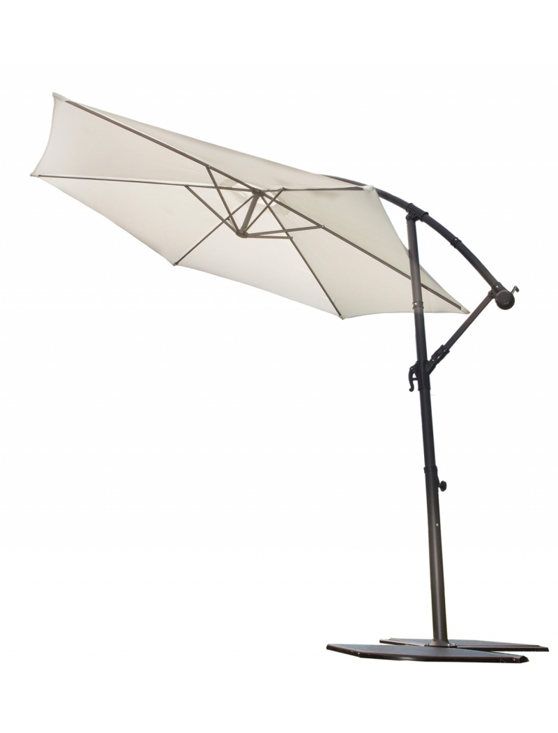 Ozalide Parasol déporté Super King D300 Ecru