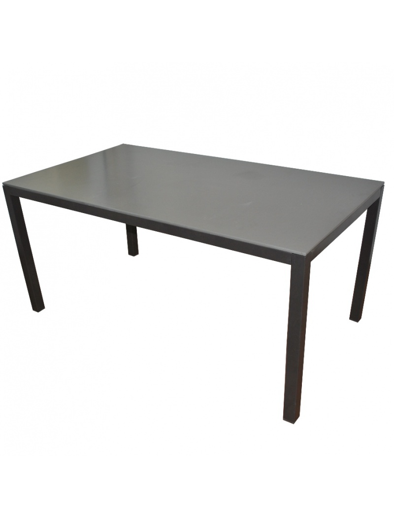 Proloisirs Table Création bronze / taupe plateau ciment fibré