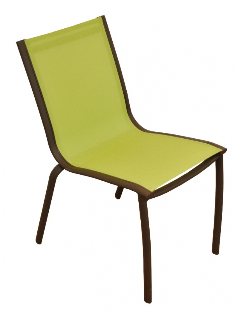 Proloisirs Chaise Linéa Rouille / Lime