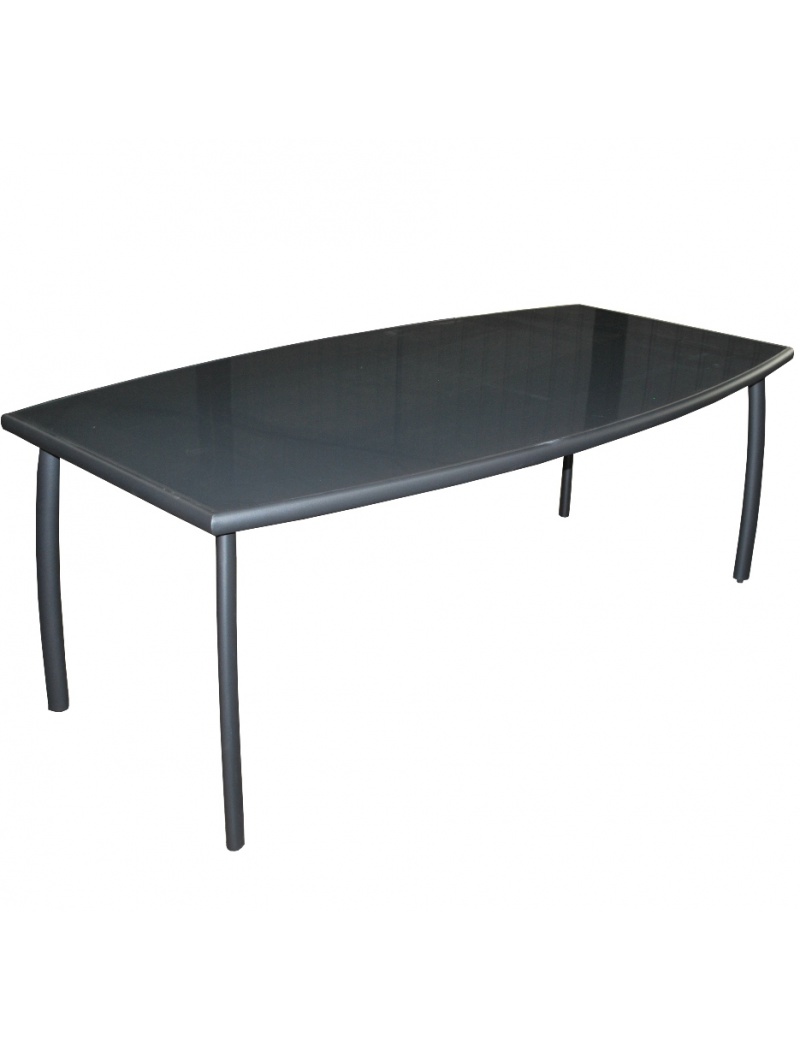 Proloisirs Table aluminium Linéa - gris anthracite