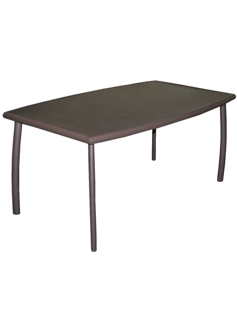 Proloisirs Table aluminium - Linéa rouille