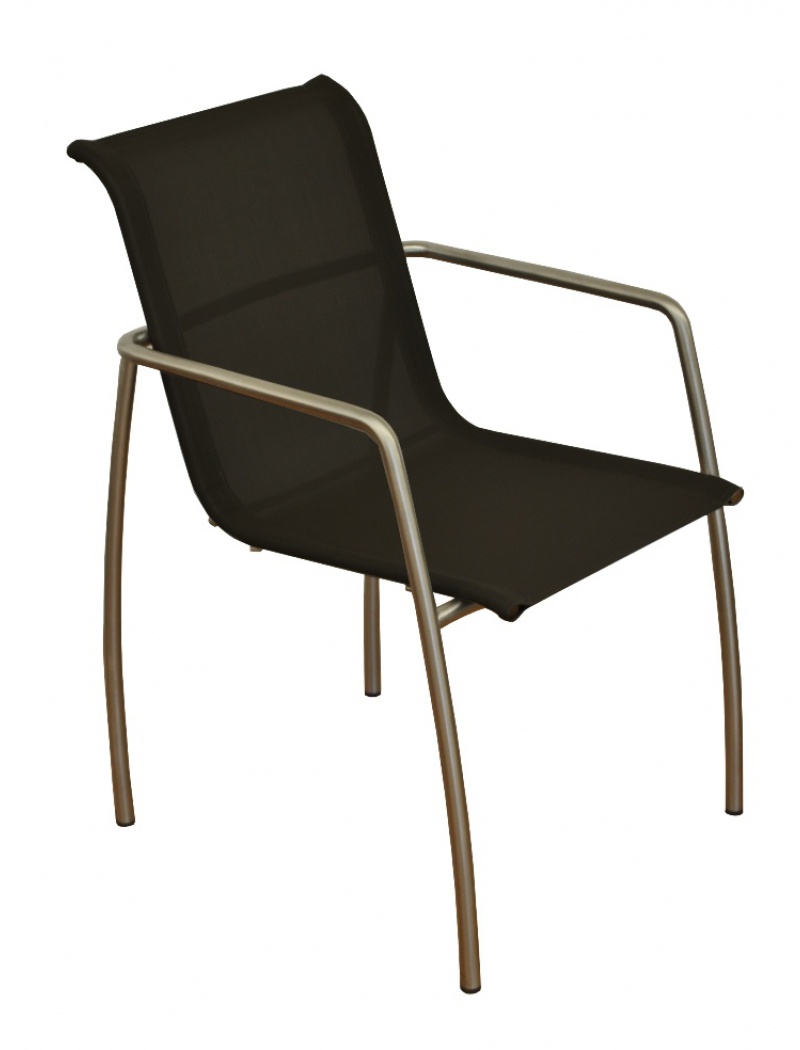 Proloisirs Fauteuil Mona - noir Vendu(e)s par 4