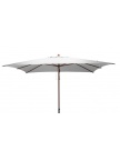 Parasol bois rectangulaire 3x4m Ecru