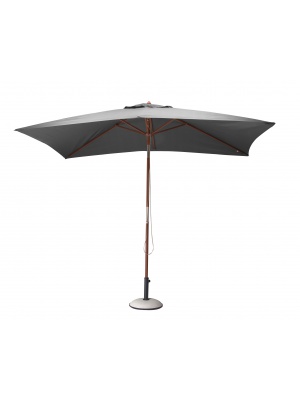 Parasol bois rectangulaire 3x2 gris