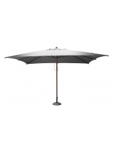 Parasol bois rectangulaire 3x4m Gris