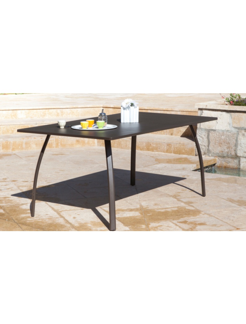 Proloisirs Table de jardin Granada 170 Rouille