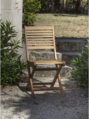 Chaise de jardin Saturne en eucalyptus