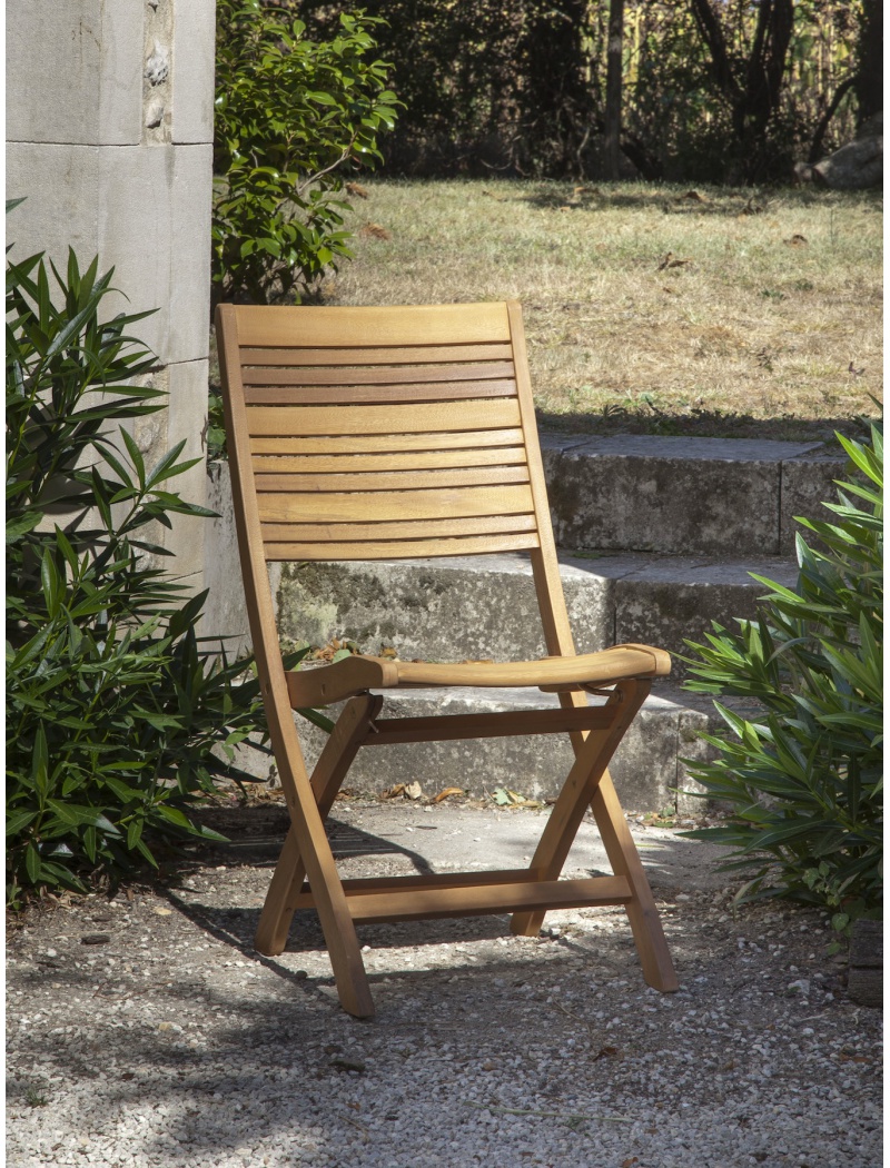 Proloisirs Chaise de jardin Impala en eucalyptus