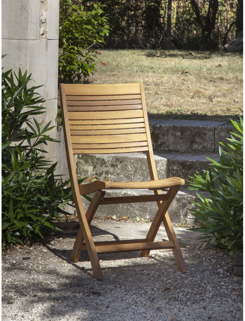Proloisirs Chaise de jardin Impala en eucalyptus Vendu(e)s par 2