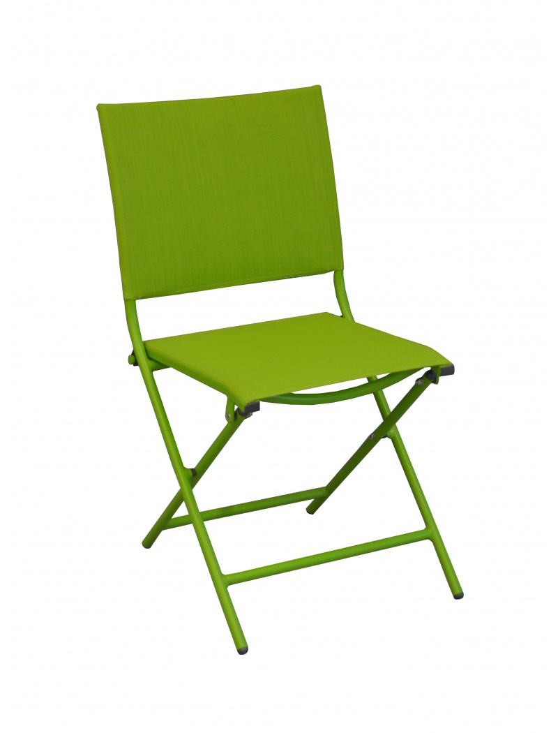 Proloisirs Chaise Globe pliante Vert mousse Vendu(e)s par 2