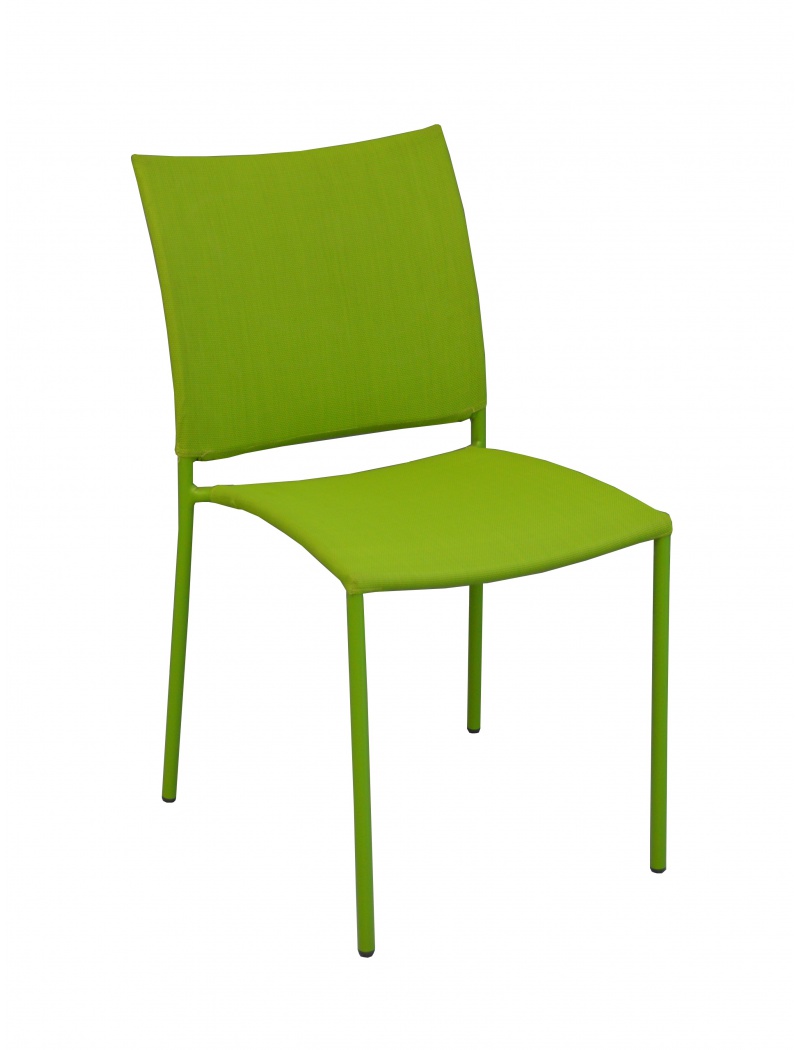 Proloisirs Chaise Globe empilable Vert mousse Vendu(e)s par 6
